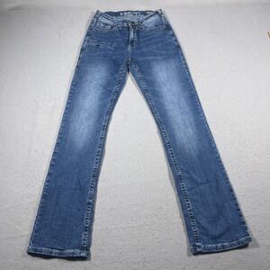 B. Tuff Jeans Women‎ 28x34 Blue Bootcut Denim Stretch Western Riding Home Run